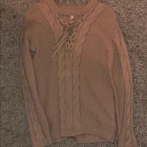 Forever 21 tan sweater size S